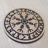 Make your own set of Laser cut Nordic themed wooden coasters - Unique Gift for Viking lovers lasercut